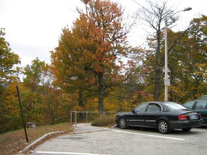 Parking Lot showing access ramp.